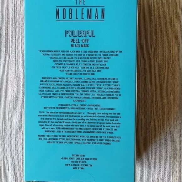 The Nobleman Peel-off Black Mask w/Applicator - Picture 2 of 3